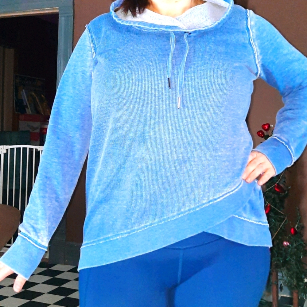 Calvin Klein long sleeve cowl neck top